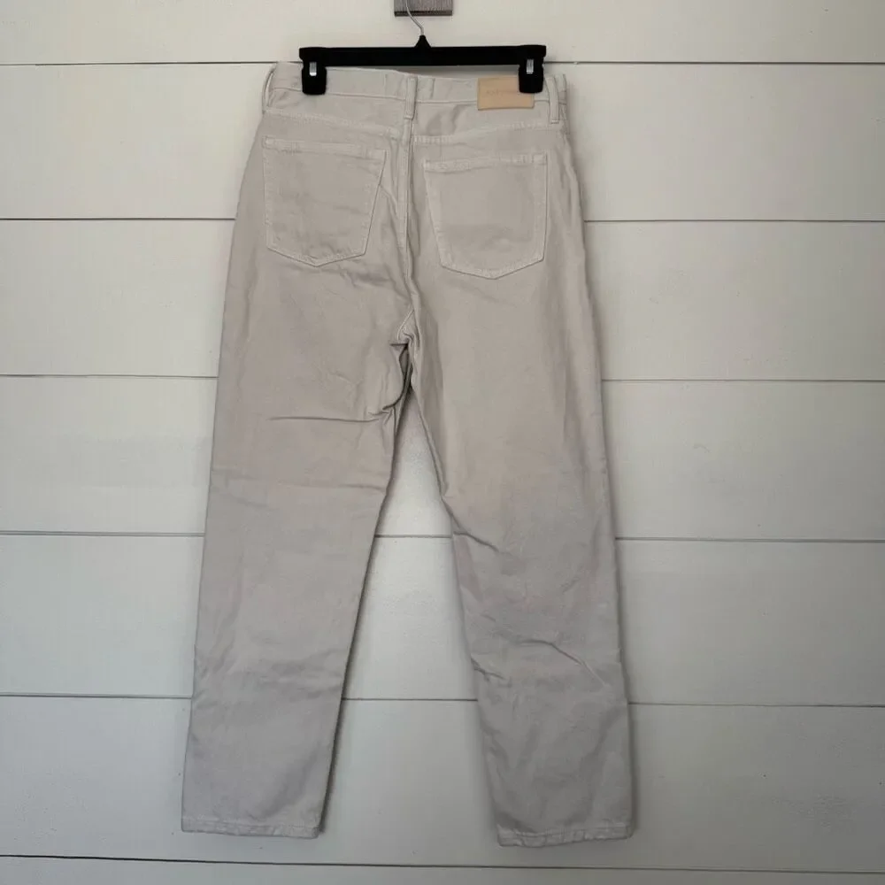 Everlane Women’s 26 Crop White Patchwork Jeans